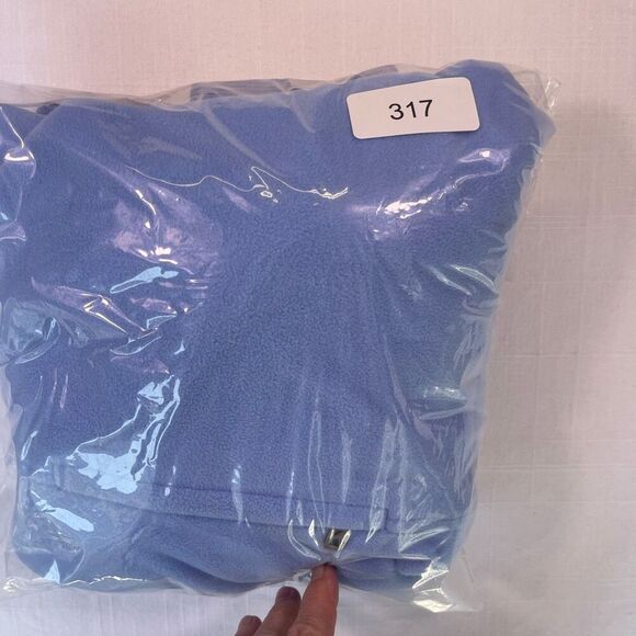 Bogner Blue Fleece Lined Half Zip Mock Neck Long Sleeve Pullover Sweater Size 40 - Picture 12 of 12